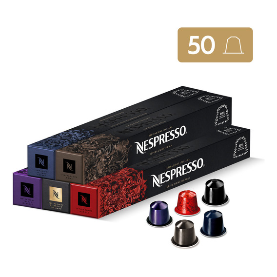 Cápsulas De Café Nespresso Pack Intenso - 50 Cápsulas