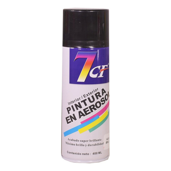 400ml Spray Pintura En Aerosol Interior Exterior LG Color Negro Mate