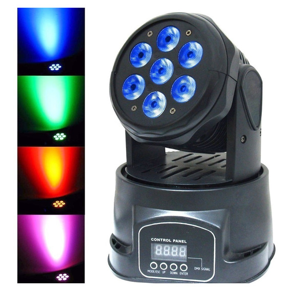 Cabeza Movil Big Dipper Lm70 Rgbw 7 Leds 4 En 1 8w Led 