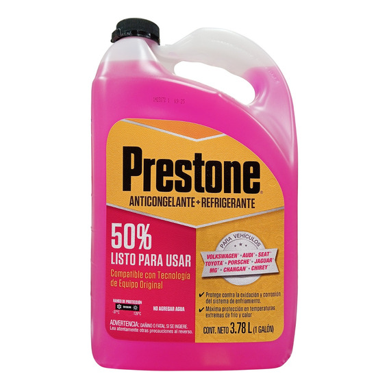 Anticongelante Prestone Rosa Galón (3.78l) Volkswagen/audi 