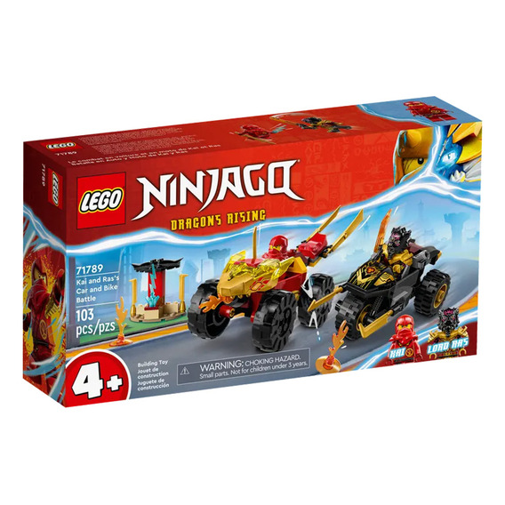 Batalla En Coche Y Moto De Kai Y Ras Lego Ninjago