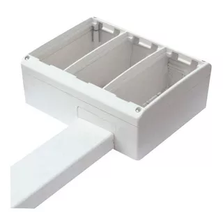 Caja De Superficie Hellermann Tyton Pd3m Para 3 Face Plate