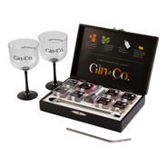 Kit Gin 8 Especiarias + Colher + Dosador + 2 Taças+1 Canudo