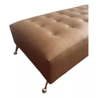 Sillon Puff Camastro Capitone Con Patas De Aluminio