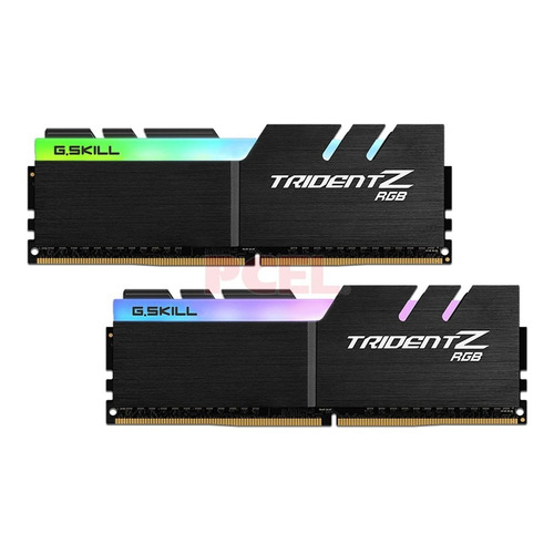 Memoria RAM Trident Z RGB (For AMD) gamer color negro 16GB (2x8gb) G.Skill F4-3600C18D-16GTZRX