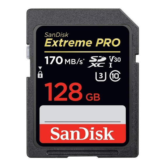 Tarjeta De Memoria Sandisk   Extreme Pro 128gb