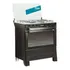 Cocina Tem Mastercook glp color negro con puerta con visor
