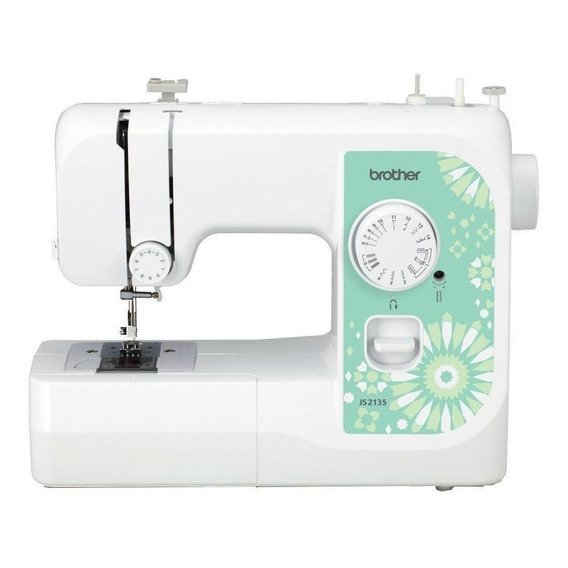 Máquina de coser recta Brother JS2135 portable blanca 220V - 240V