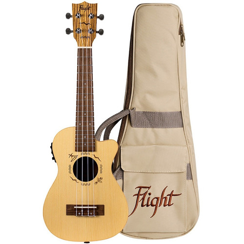 Duc 328 Ceq Sp/ze Ukelele Soprano Electroacústico Flight Color Natural