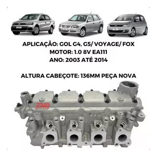 Cabeçote Novo Vw Gol G4 G5 G6 1.0 8v Power Ea111 2006 A 2016