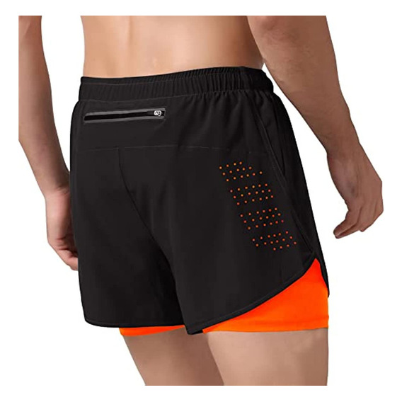 Shorts Hombre Deportivos 2 En 1 Pantalones Cortos De Correr