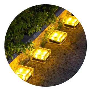 4 Luz Led Solar Calida Para Jardin Marca Camino De Apoyar