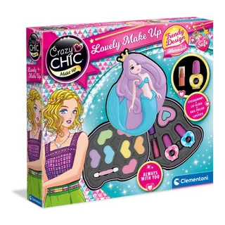 Maquillaje Infantil Cofre Sirena Lip Crazy Chic Clementoni