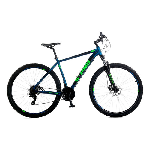 Mountain bike S-Pro VX R29 21v frenos de disco mecánico cambios Shimano TX35 color verde