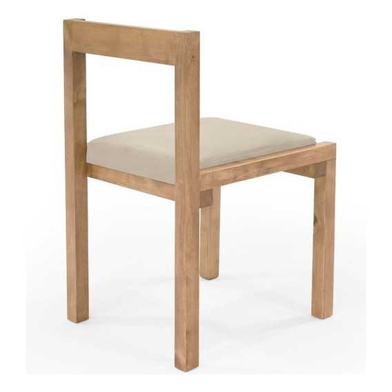 Silla Nashville Tela Asiento Taupe/caoba