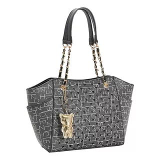 Bolsa Feminina New Cristal Cg83813 Chenson Ombro Cor Preto