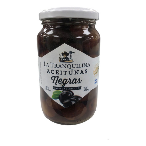 Aceitunas Negras Calidad Premium 330gr La Tranquilina