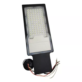 Lampara Led Alumbrado Público 100w Con Base Y Fotocelda Color De La Carcasa Negro Color De La Luz Blanco Frío 110v/220v