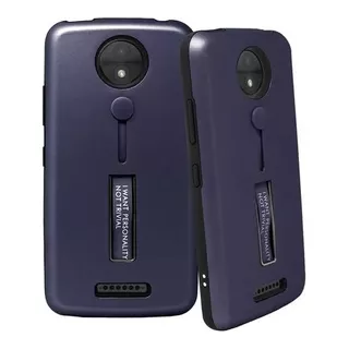 Funda Para Motorola Moto One Zoom Xt2010-1 Case Hibrida Color Azul