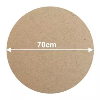 Chapa Redonda 70cm Diâmetro Mdf 3mm Cote A Laser - 1 Unidade