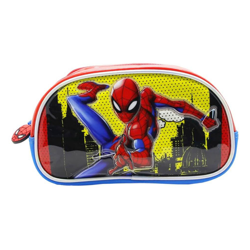 Cartuchera Escolar Spiderman Avengers Marvel Spider Color Rojo Liso