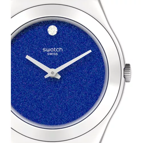 Reloj de pulsera Swatch Irony SPARKLE de plateado, analógico, para mujer, con correa de acero inoxidable color y de gancho | MercadoLibre