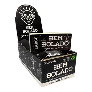 Caixa Piteira Bem Bolado Premium Large Seda Smoking Sabor Sem Sabor