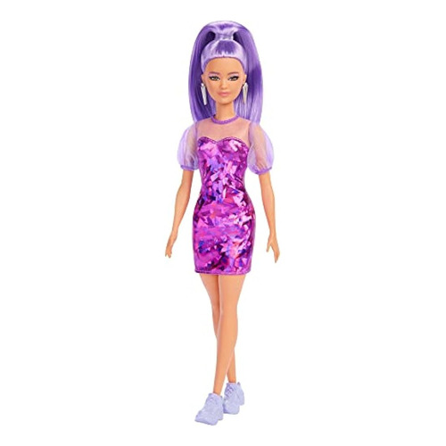 Barbie Fashionistas - Muñeca Pequeña, De Pelo Largo Morad