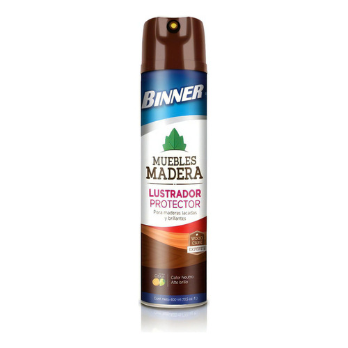 Lustrador Y Protector Muebles De Madera Binner 400 Ml