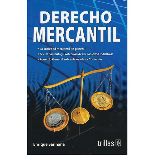Derecho Mercantil, De Sariñana Olavarria, Enrique., Vol. 8. Editorial Trillas, Tapa Blanda, Edición 8a En Español, 2019