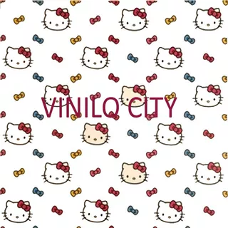 Viniles Decorativos Hello Kitty Con Moños 100 Pzs 