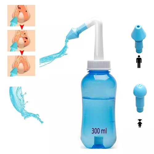 Irrigador Limpieza Higiene Nasal Lota 300 Ml+ 1 Kg De Sal