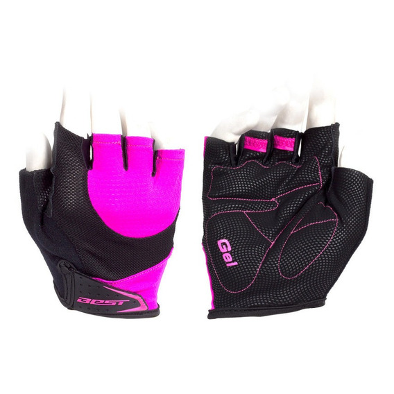 Guantes Cortos Dama Best Sb-01-8518 Fucsia Talla L