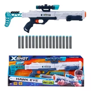 Pistola Lanza Dardos Juguete Zuru Xshot Hawk Eye 20mts P