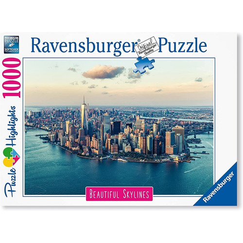 Puzzle Ravensburger 1000 New York Ciudad Nueva Vista Aerea