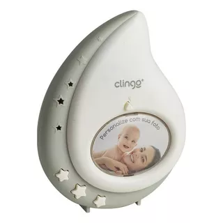 Luminária Abajur Infantil Clingo C/ Músicas E Sons Gota Cor Da Estrutura Branco