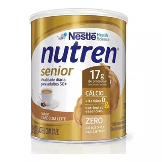 Suplemento Em Pó Nestlé  Nutren Senior Carboidratos Nutren Senior Sabor  Café Com Leite Em Lata De 370g