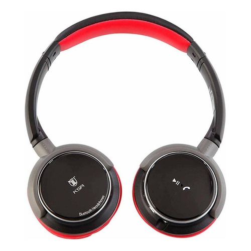 Audífonos Diadema Kaiser MH-9086 Manos Libres Bluetooth Color Rojo