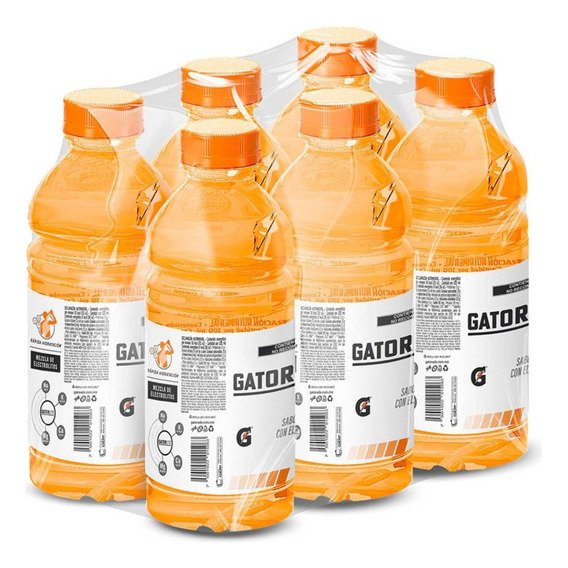 Bebida Gatorlyte Rehidratante Sabor Naranja 6 Pz De 591ml