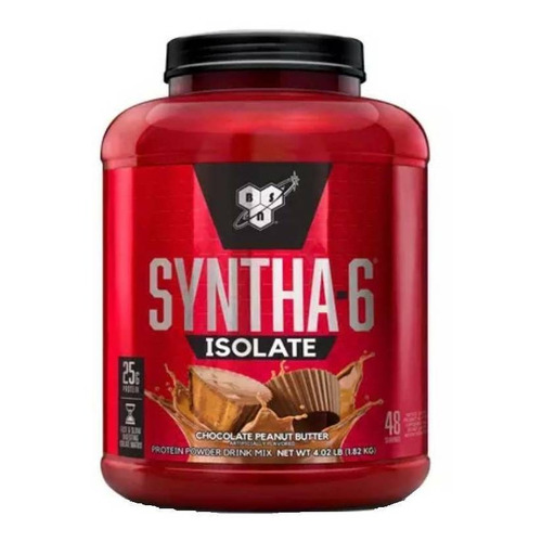 Suplemento en polvo BSN  Syntha-6 Isolate proteína sabor chocolate peanut butter en pote de 1.82kg