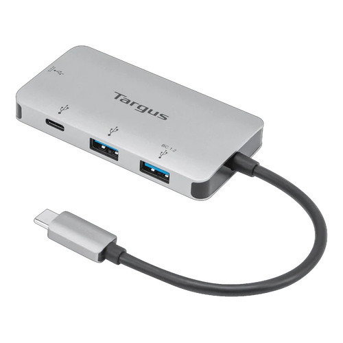 Hub Multipuerto Targus Usb-c Con 2 Usb-a Y 2 Usb-c . Centro Color Gris