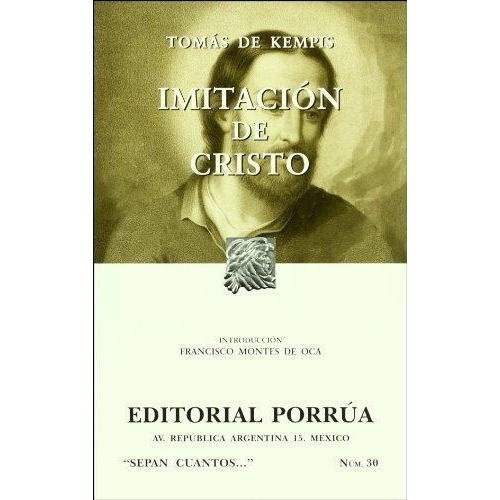 Imitación De Cristo Tomás De Kempis Editorial Porrua Mexico