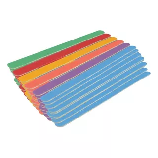 Kit Com 144 Lixas De Unhas Coloridas