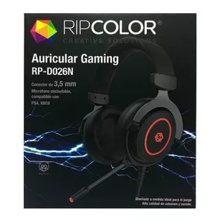 Auricular Gamer Negro Y Rojo Gaming D026n