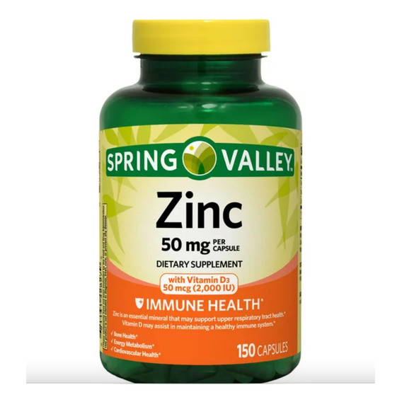 Zinc 50mg + Vitamina D3 2,000iu X 1 - Unidad a $792