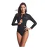 Vestido De Baño Enterizo Manga Larga Tipo Body Surf Mujer
