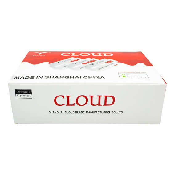 Cloud Hojas De Afeitar Caja X1000 Filos Acero Barberia 6c