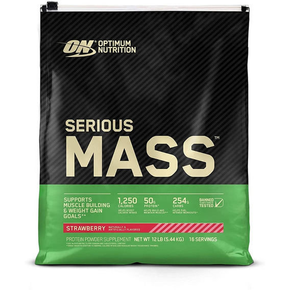 Proteina On Serious Mass 12 Lbs Envio Todos Los Sabores!