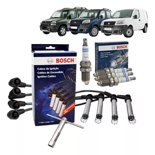 Kit Jogo Cabo E Vela Doblo Cargo 1.8 8v 2008 2009 2010 2011