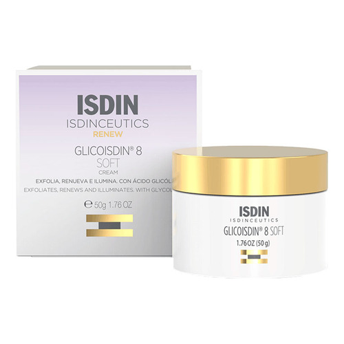 Crema Isdinceutics Glicoisdin 8% Soft Para Todo Tipo De Piel De 50ml/50g